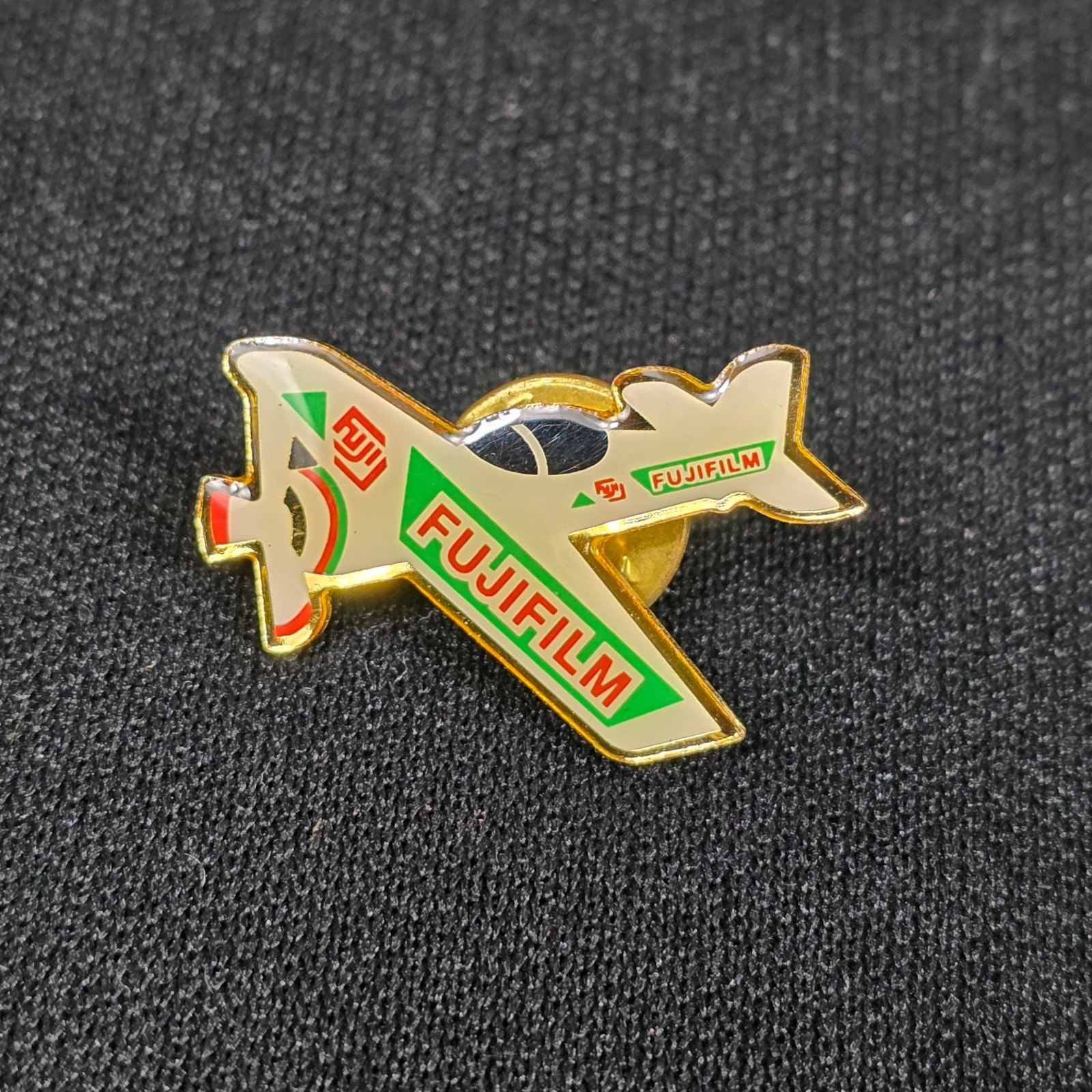 Fujifilm Airplane Pin Advertising Camera Film Collectible Lapel